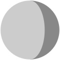 Astronomical crescent and gibbous shapes (original PNG)