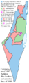 Comparison of November 29th 1947 UN partition plan (Resolution 181) and 1949-1950 armistice lines (partial SVG conversion without text)